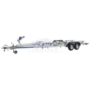 ALFA-T Marine 49225HG.300A Kéttengelyes,  9,25(10,25)x2,45m, 3000kg, fékezett, görgős, csónakszállító, hajószállító, max. 9,2m hajóig