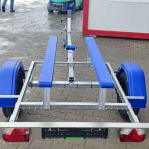 ALFA Marine 14115HP.45*Neo egytengelyes, 4,10 x 1,49m, 450kg, fék nélküli, párnafás, csónakszállító max. 3,5m hajóig