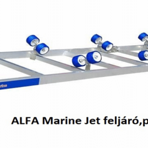 ALFA Marine Jet Roll and Go feljáró "létra" 16 görgős, csörlőtartó és csörlő nélkül, kötőelemekkel, kpl.