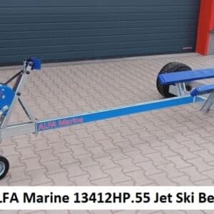 ALFA Marine 13412HP.55A* egytengelyes, 3,40 x 1,18m, 550kg, fék nélküli, párnafás, Jet Ski "Beach Trolley" max 4,0m hajóig