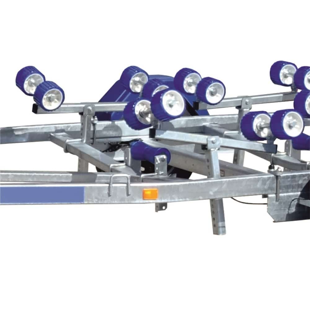 ALFA-B Marine 27525HG.150A* Egytengelyes, 7,52(8,52)x2,45m, 1500kg, fékezett, görgős, csónakszállító, hajószállító, max. 7,5m hajóig - Image 8