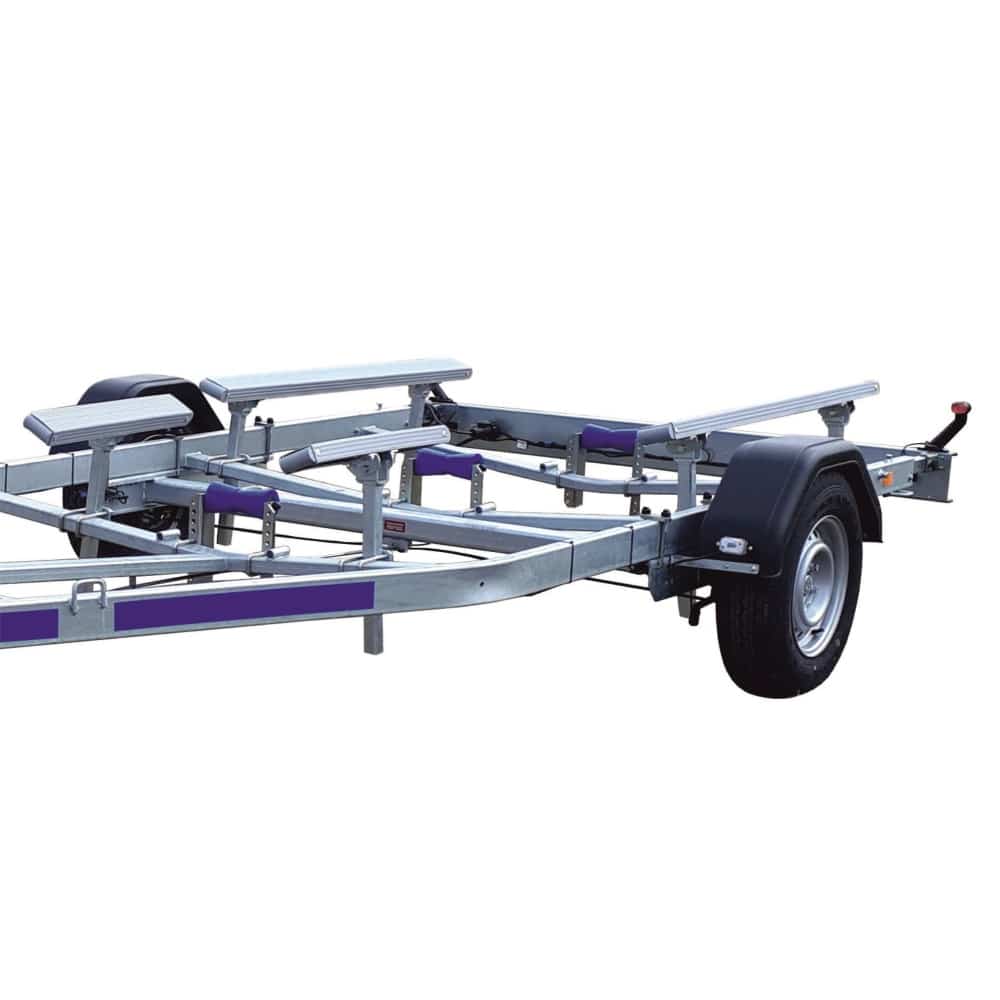 ALFA-B Marine 26325HP.130A Egytengelyes, 6,34(7,34)x2,45m, 1300kg, fékezett, párnafás, csónakszállító, hajószállító, max. 6,3m hajóig - Image 8