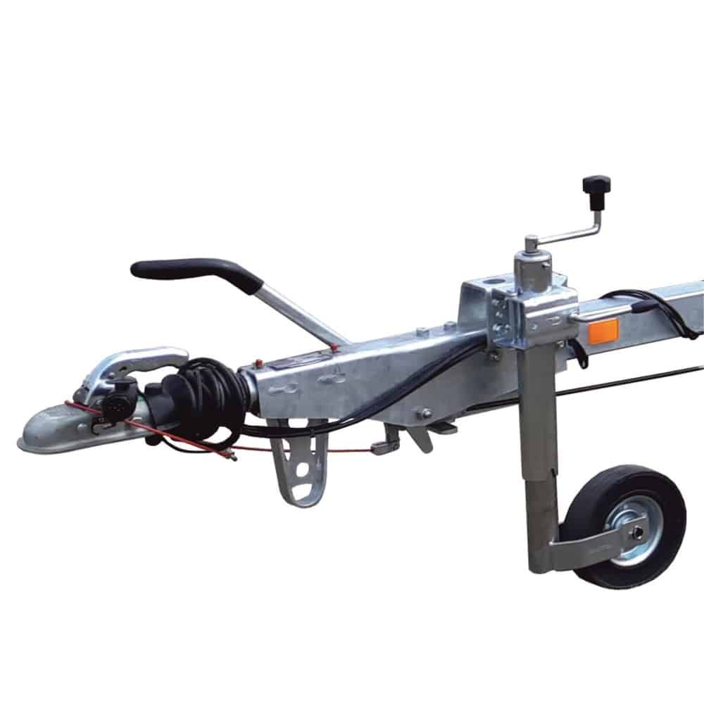 ALFA-B Marine 26420HP.150A Egytengelyes, 6,42(7,42)x1,98m, 1500kg, fékezett, párnafás, csónakszállító, hajószállító, max. 6,4m hajóig - Image 2