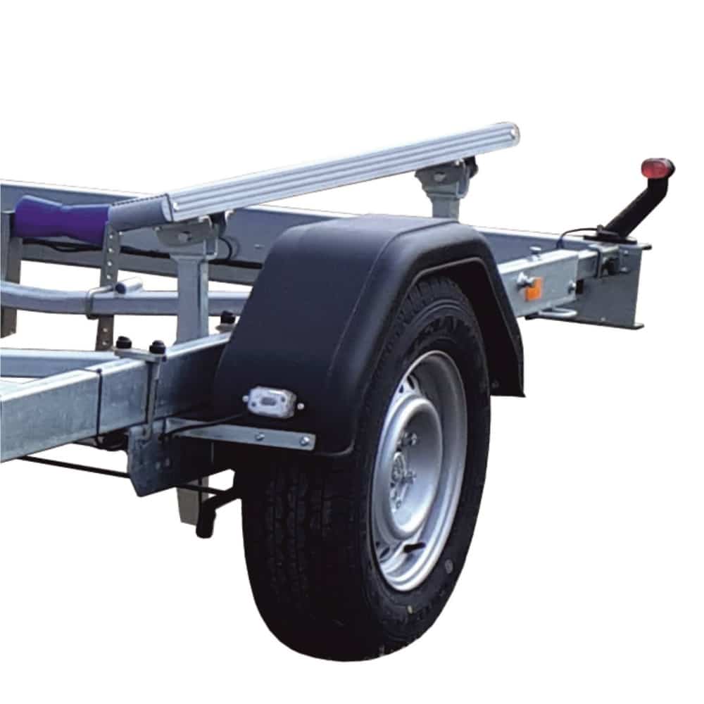 ALFA-B Marine 26325HP.130A Egytengelyes, 6,34(7,34)x2,45m, 1300kg, fékezett, párnafás, csónakszállító, hajószállító, max. 6,3m hajóig - Image 12