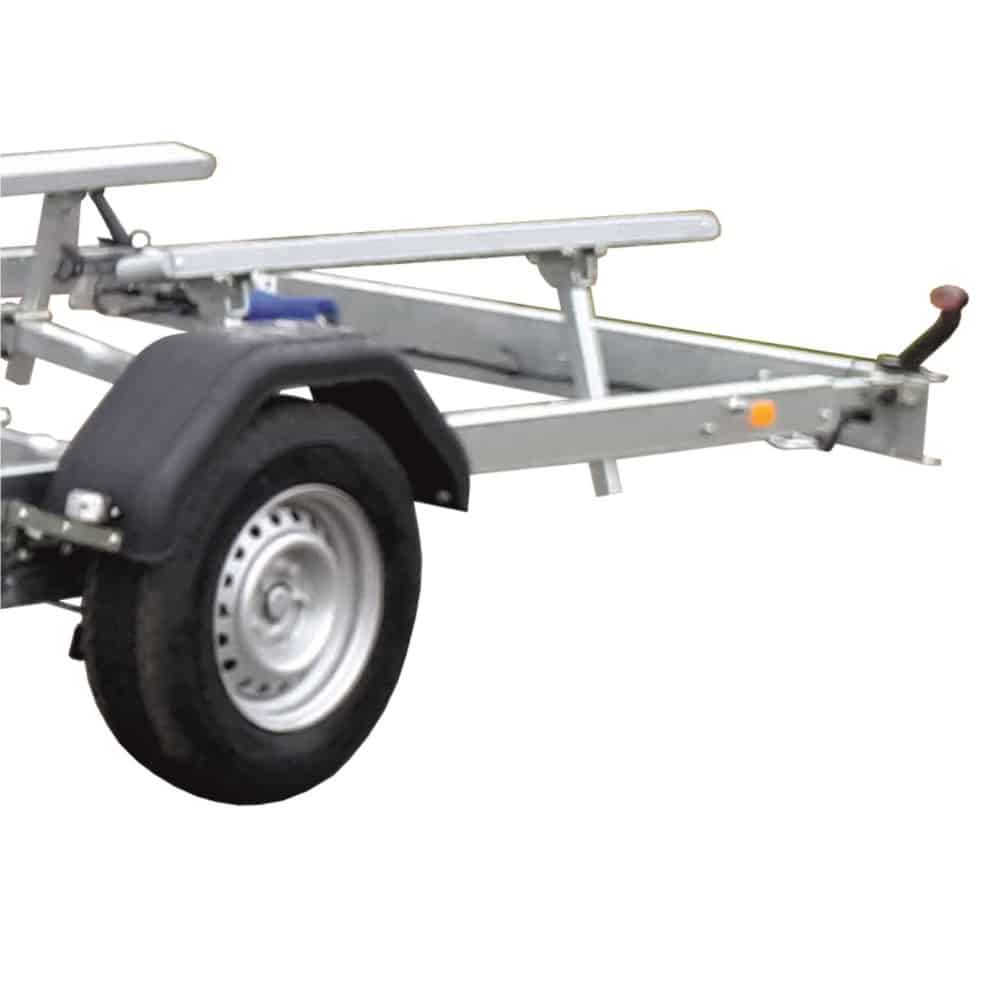 ALFA-B Marine 27420HP.150A Egytengelyes, 7,45(8,45)x1,98m, 1500kg, fékezett, párnafás, csónakszállító, hajószállító, max. 7,4m hajóig - Image 3