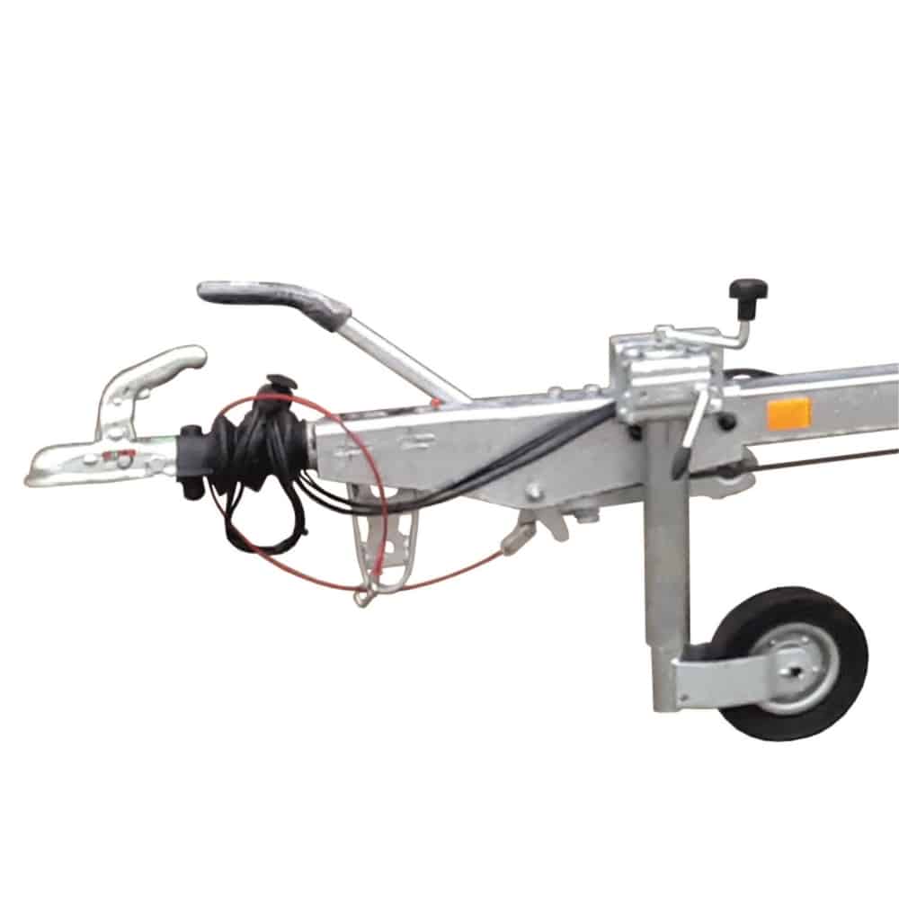 ALFA-B Marine 27420HP.150A Egytengelyes, 7,45(8,45)x1,98m, 1500kg, fékezett, párnafás, csónakszállító, hajószállító, max. 7,4m hajóig - Image 6