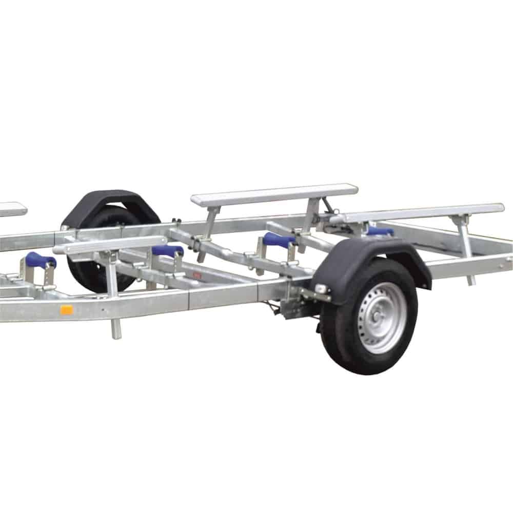 ALFA-B Marine 27420HP.150A Egytengelyes, 7,45(8,45)x1,98m, 1500kg, fékezett, párnafás, csónakszállító, hajószállító, max. 7,4m hajóig - Image 5