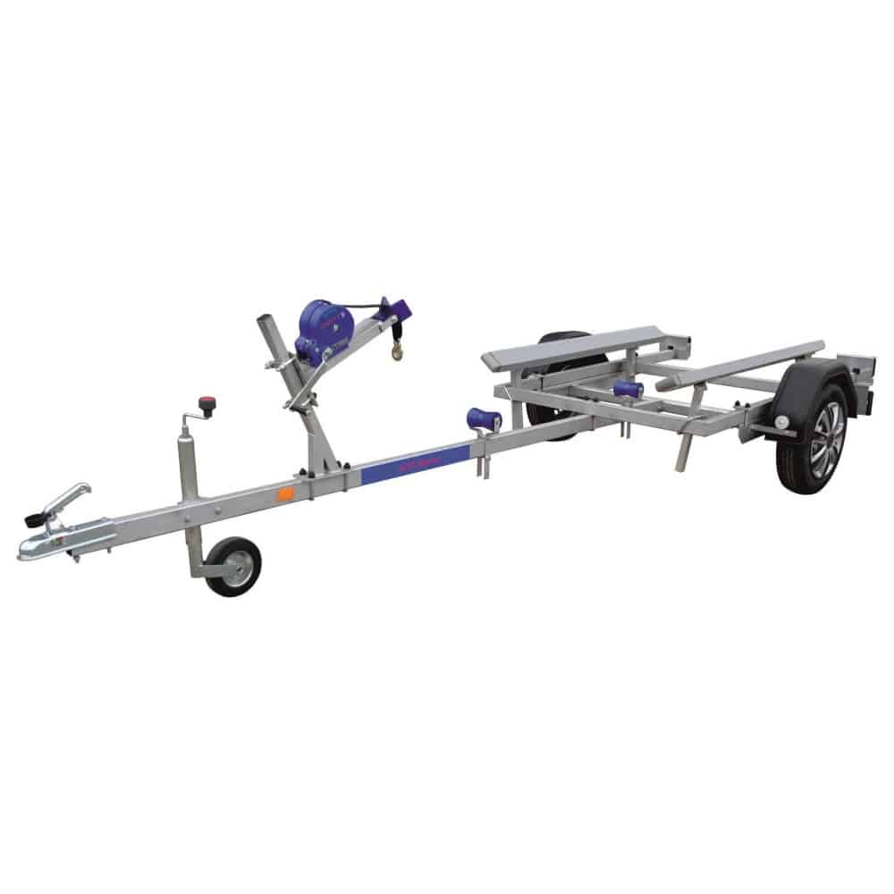 ALFA Marine 14115HP.45*Neo egytengelyes, 4,10 x 1,49m, 450kg, fék nélküli, párnafás, csónakszállító max. 3,5m hajóig - Image 2