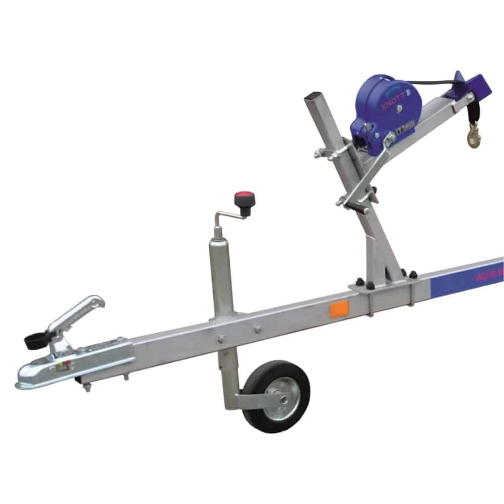 ALFA Marine 13115HP.45A*Neo egytengelyes, 3,1x1,49m, 450kg, fék nélküli, párnafás, csónakszállító max. 2,5m hajóig - Image 3