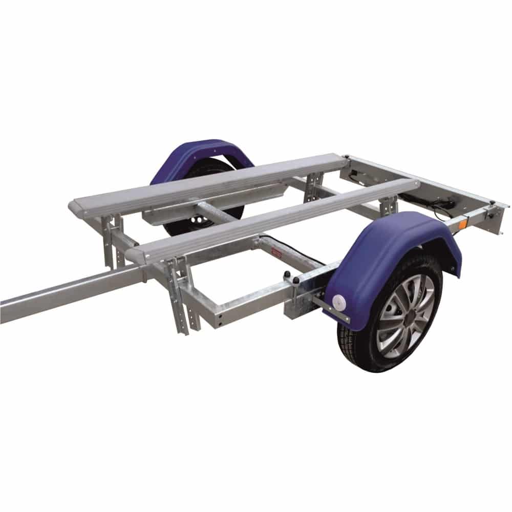 ALFA Marine 14115HP.45*Neo egytengelyes, 4,10 x 1,49m, 450kg, fék nélküli, párnafás, csónakszállító max. 3,5m hajóig - Image 4