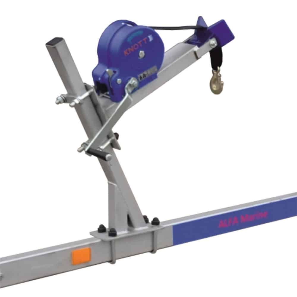 ALFA Marine 14115HP.45*Neo egytengelyes, 4,10 x 1,49m, 450kg, fék nélküli, párnafás, csónakszállító max. 3,5m hajóig - Image 3