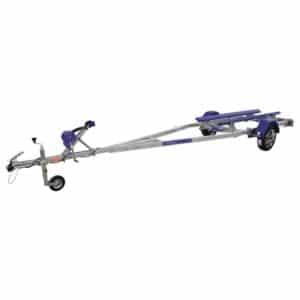 ALFA Marine 17620HP.75A* Alu Super egytengelyes, 6,43(7,6)x1,95m, 750kg, fék nélküli, párnafás, csónakszállító, kihúzható vonórúddal, max. 6,8m hajóig