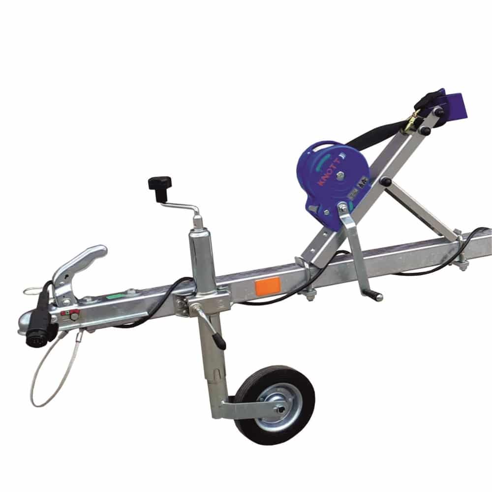 ALFA Marine 15916HP.75A* egytengelyes, 5,9(6,3)x1,55m, 750kg, fék nélküli, párnafás, csónakszállító, hajószállító, max. 5,5m hajóig - Image 5