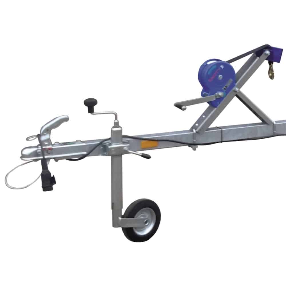 ALFA Marine 15916HG.75A egytengelyes, 5,9(6,3)x1,55m, 750kg, fék nélküli, görgős, csónakszállító, hajószállító, max. 5,5m hajóig - Image 2