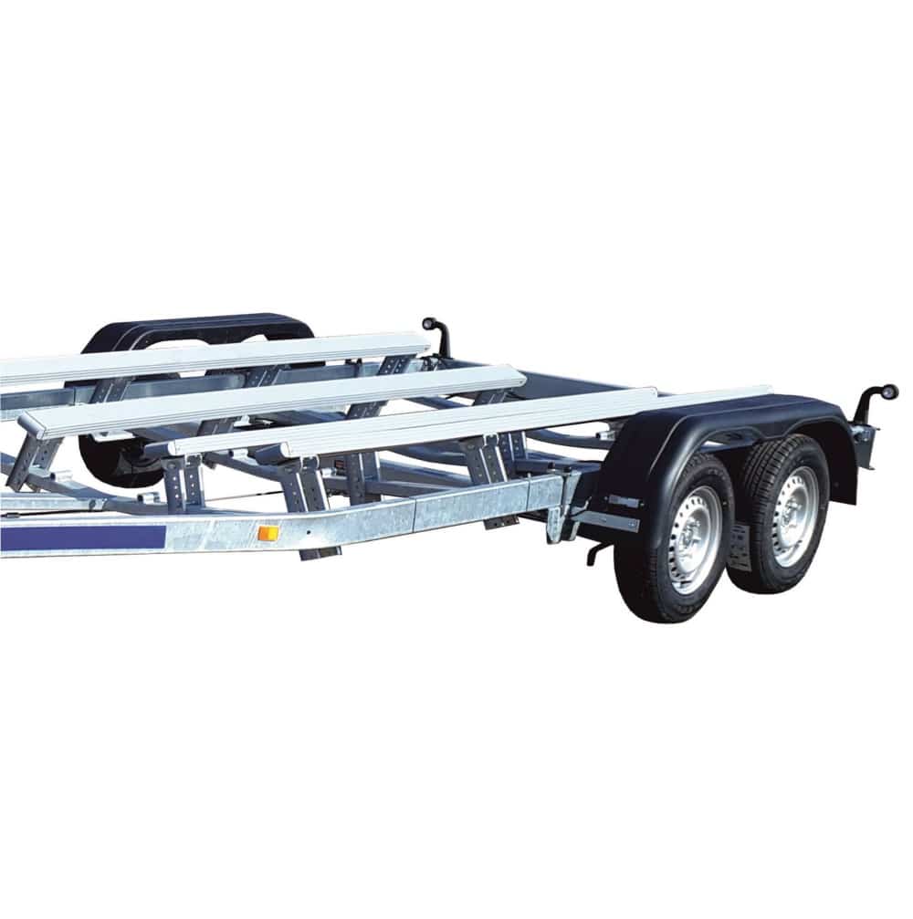 ALFA-T Marine 46325HP.200A* kéttengelyes, 6,34(7,34)x2,45m, 2000kg, fékezett, párnafás, csónakszállító, hajószállító, max. 6,3m hajóig - Image 7