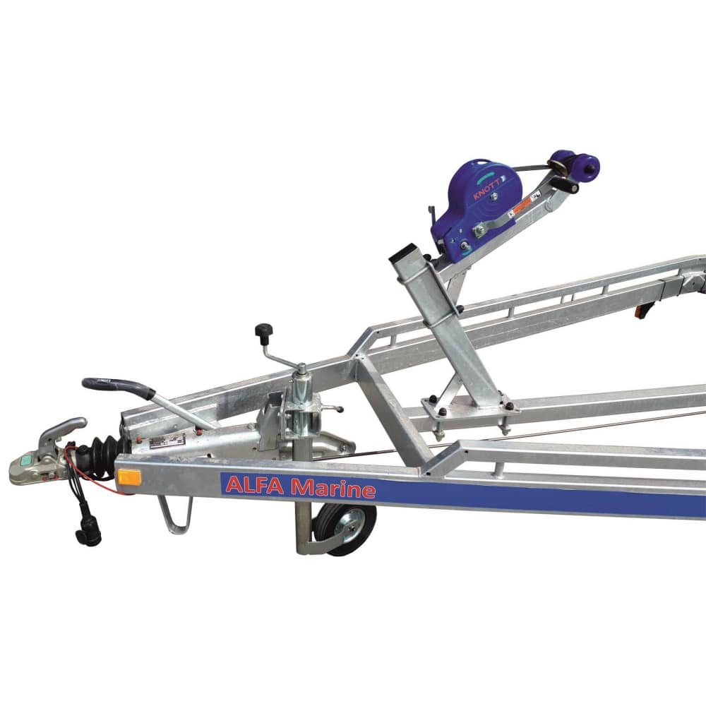 ALFA-T Marine 46325HP.200A* kéttengelyes, 6,34(7,34)x2,45m, 2000kg, fékezett, párnafás, csónakszállító, hajószállító, max. 6,3m hajóig - Image 10