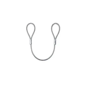 Biztonsági drótkötél 2 füllel,út-tó rögzítéséhez a vonóhoroghoz