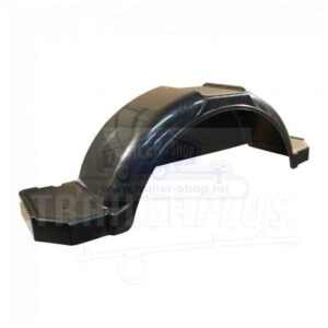 Sárvédő műanyag, fellépős, fekete, kpl. fém rögzítő elemekkel, terhelhetőség 90kg