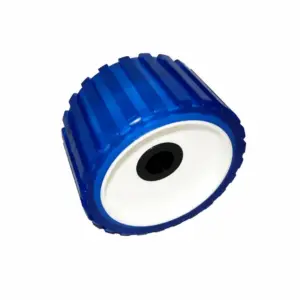 Bordás kerék, 5″, 125x75mm, 22mm átmérő, kék F0152