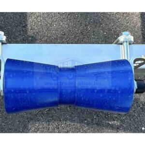 Hajógerinc görgő 5", kék, 133x79x59mm( gerincgörgő ), 20mm tengelyen+C56