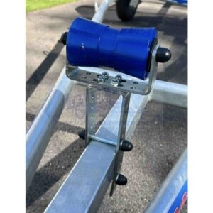 Hajógerinc görgő 5" tartóval, állítható, minden csónakszállítóhoz, 20mm tengelyen, kpl.,