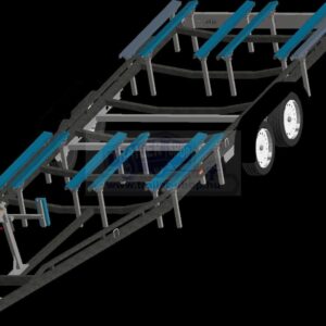 ALFA-T Marine 48125HP.270A*P, kéttengelyes, 2,45x8,1(9,1)m, 2700kg, fékezett, párnafás, pantoon szállító, max. 8,1m hajóig